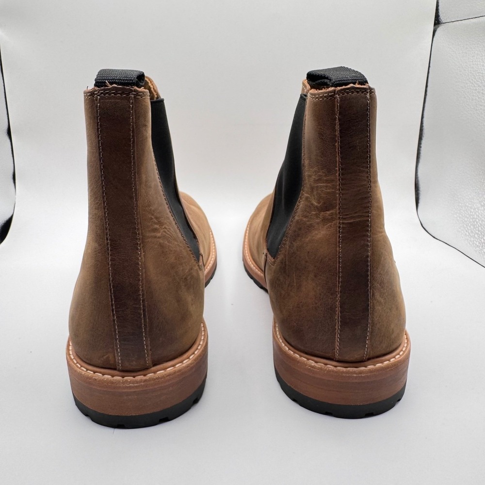 Nisolo Marco Everyday Chelsea Leather Men's 11.5 Pull-On Boots Brown All Weather - Picture 5 of 7